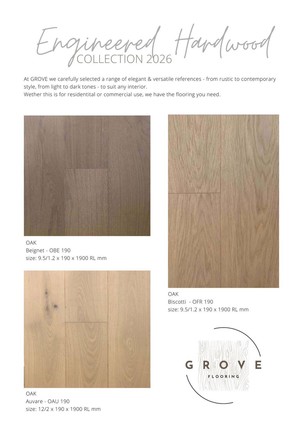GROVE engineered hardwood collection